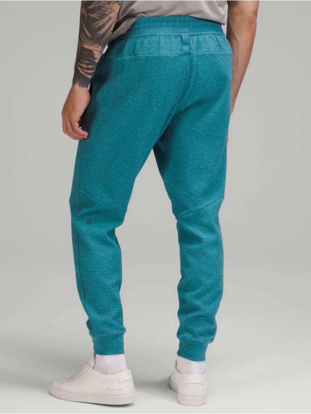 lululemon Men's At Ease Jogger | Size Small | Heathered Crest/Black - Picture 2 of 10